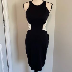 NWT Black/White Backless Dress Size S